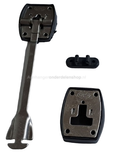 Afbeeldingen van Deurvastzetter, Deurhouder RVS 225MM Set