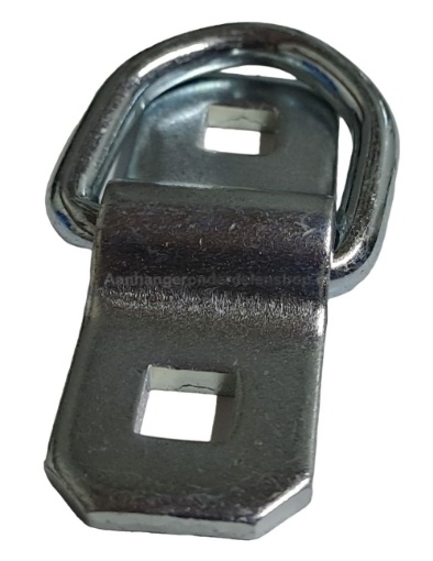 Afbeeldingen van Vloeroog 2-delig 70x25MM Verzinkt