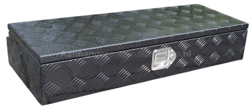 Afbeeldingen van Disselkist 900x380x170MM Aluminium Black