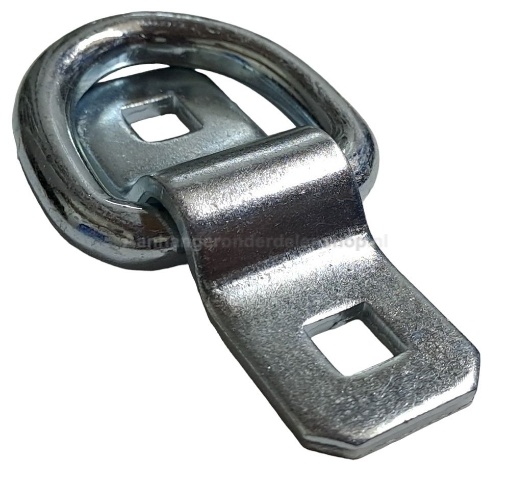 Afbeeldingen van Vloeroog 2-delig 90x30MM Verzinkt