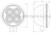 Afbeeldingen van Werklamp TruckLED L0094F-1  4 x LED