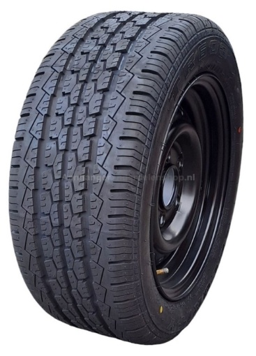 Afbeeldingen van Wiel + Band 195/50R13C ZWART