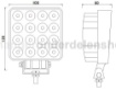 Afbeeldingen van Werklamp TruckLED L0081-B  16 x LED
