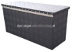 Afbeeldingen van Disselkist 840x310x400MM Aluminium BLACK